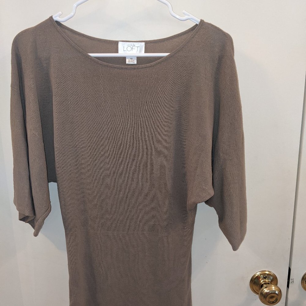 Anne Taylor blouse toupe color xs